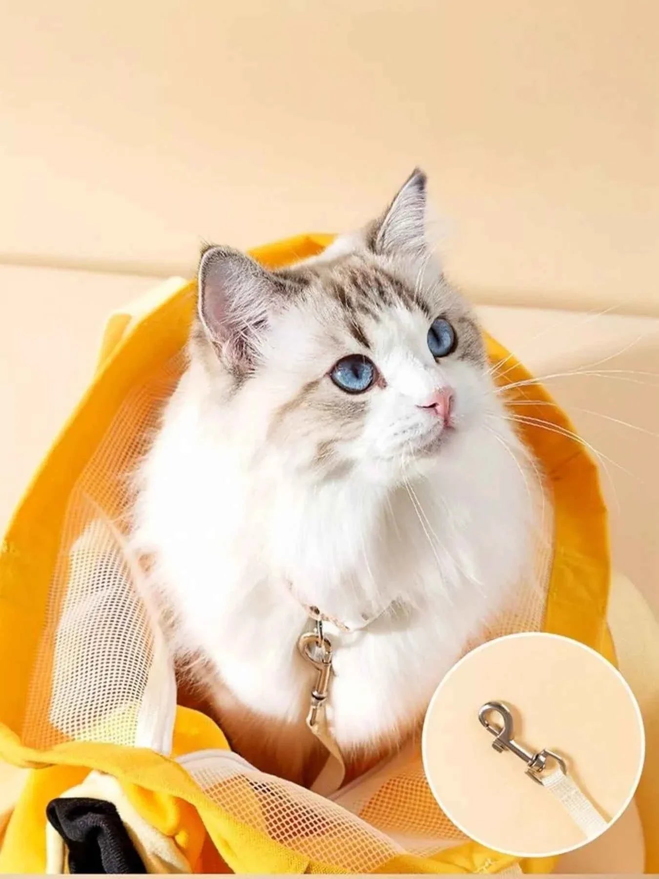 Portable Pet Bag - Breathable Canvas Carrier