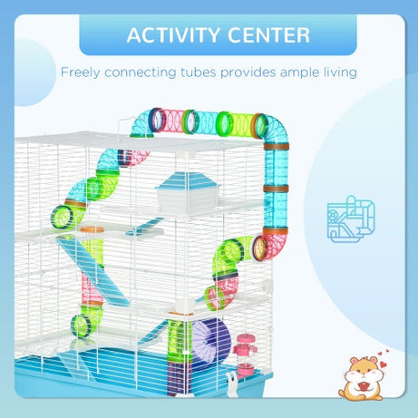 Extra-Large 23" Hamster Cage - 5-Tier with Tunnels