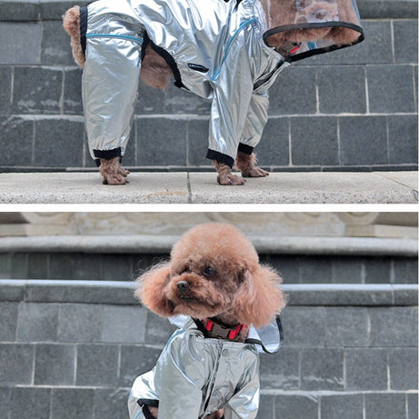Full-Cover Dog Raincoat - Waterproof Four-Leg Design