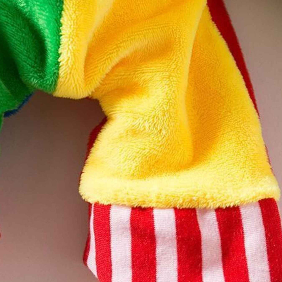 Pet Clown Costume Jumpsuit - Colorful Halloween Outfit with Hat