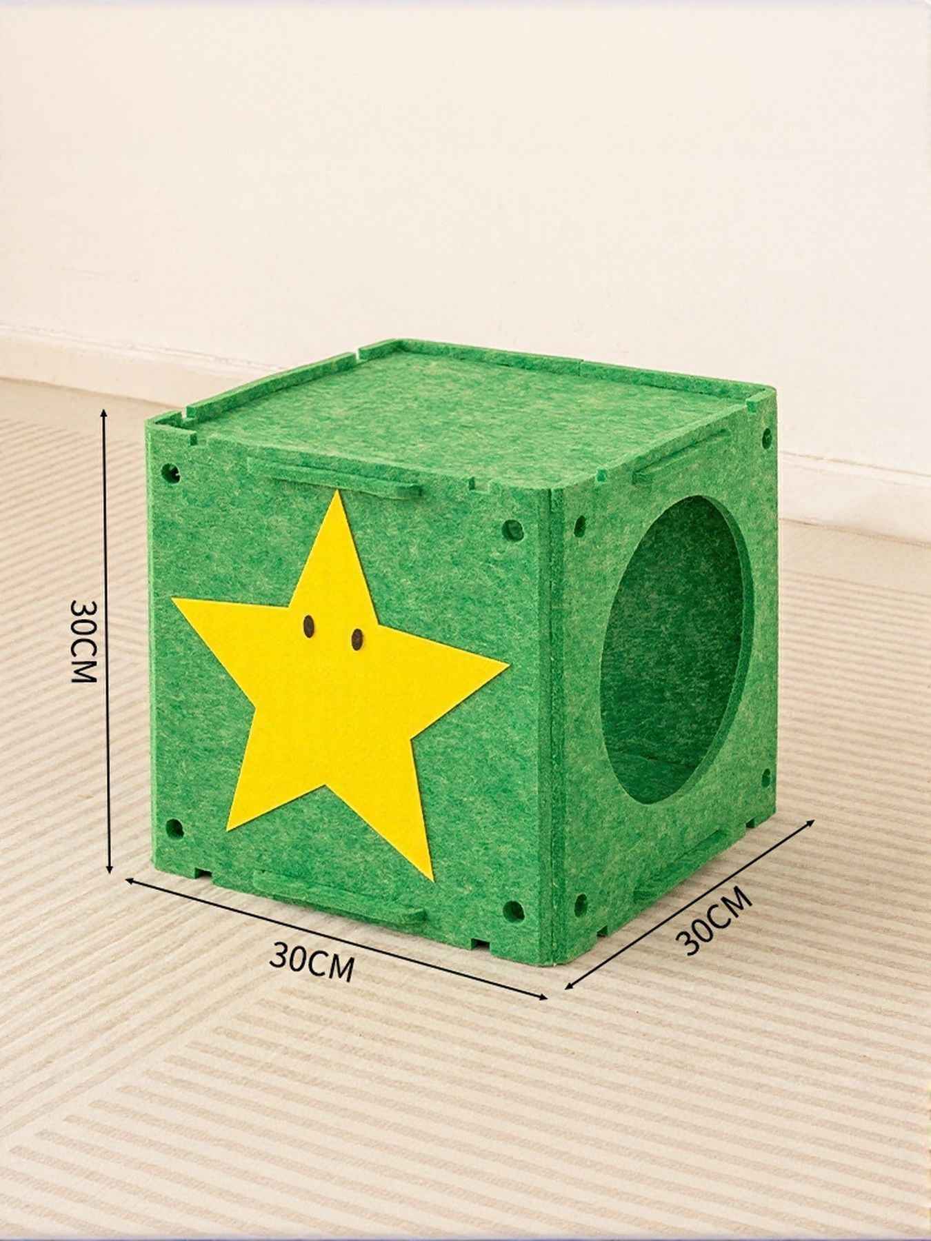 Cat House Cube Tunnel System - Felt Interactive Hideaway