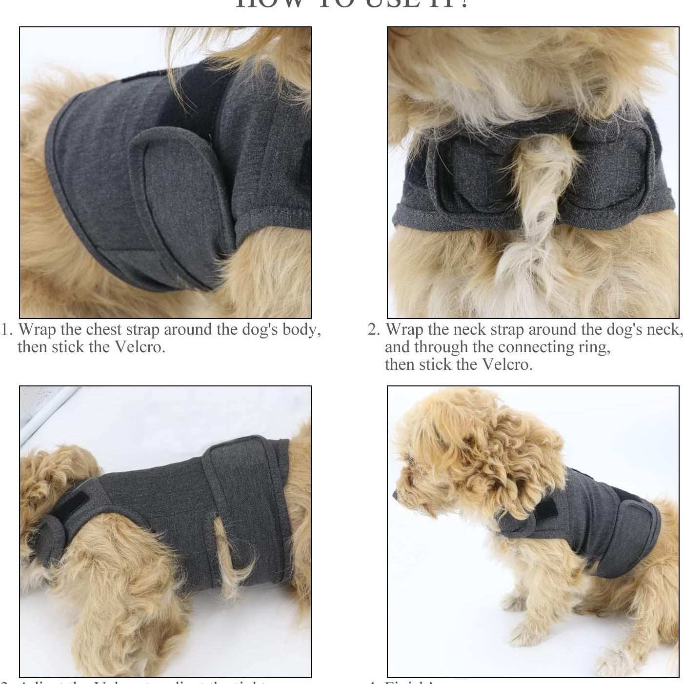 Dog Anxiety Jacket - Breathable Thunder Vest