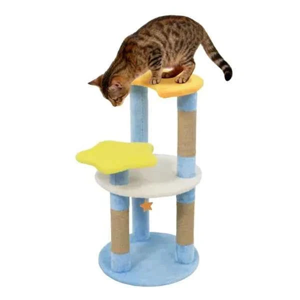 Moon & Star Cat Tree - 29"inch 4 Level Scratching Posts