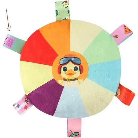 Plush Flying Disc Dog Toy with Bells - Tug of War