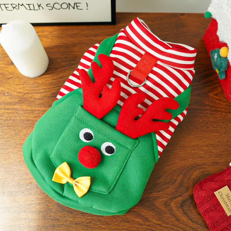 Christmas Reindeer Pet Costume - Dog & Cat Holiday Outfit