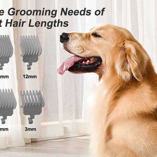 Complete Pet Grooming Kit for Heavy Shedding Dogs - Vacuum