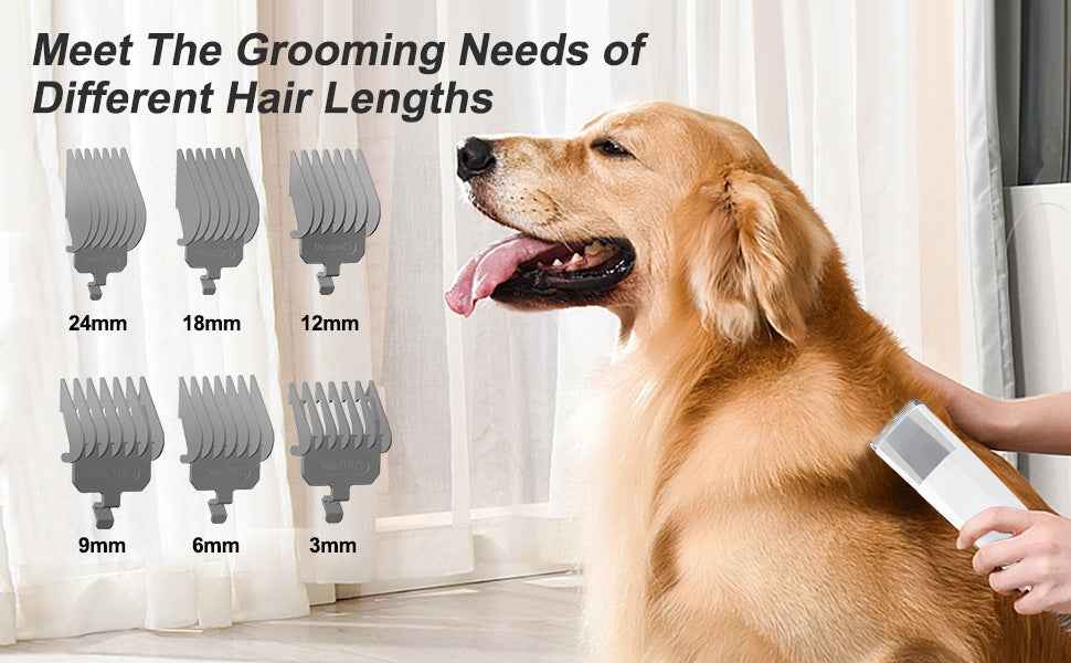 Complete Pet Grooming Kit for Heavy Shedding Dogs - Vacuum