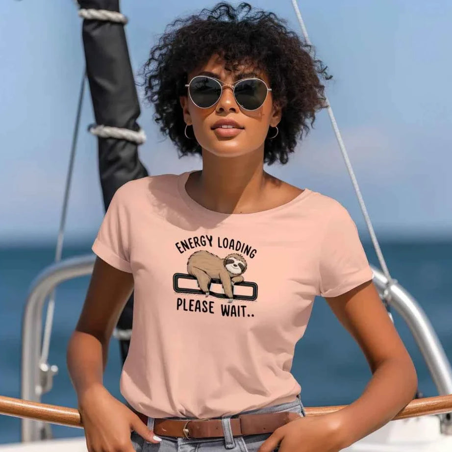 Comfort Colors T-Shirt - Energy Loading Sloth Tee