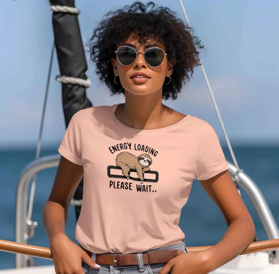 Comfort Colors T-Shirt - Energy Loading Sloth Tee
