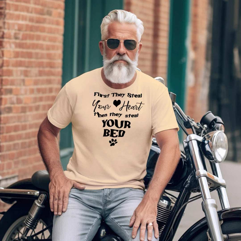 Steel Your Heart Then Bed T-Shirt - Funny Sleep Lover Tee