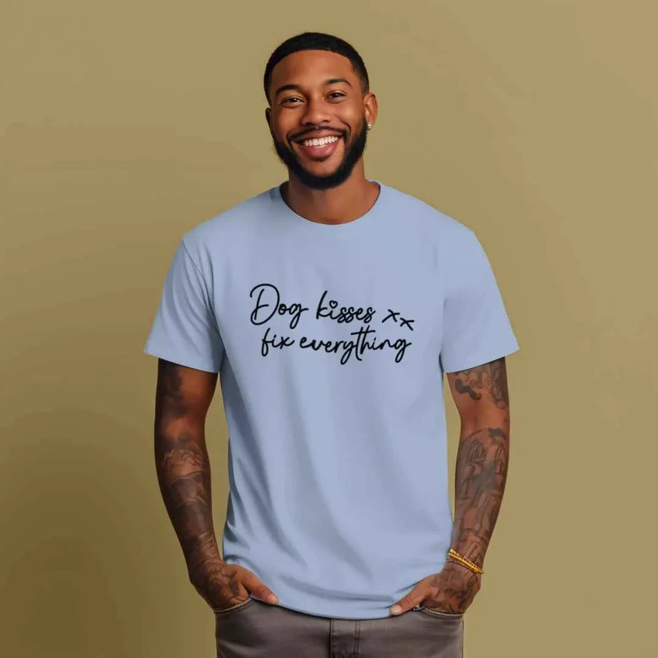Comfort Colors T-Shirt - Dog Kisses Fix Everything