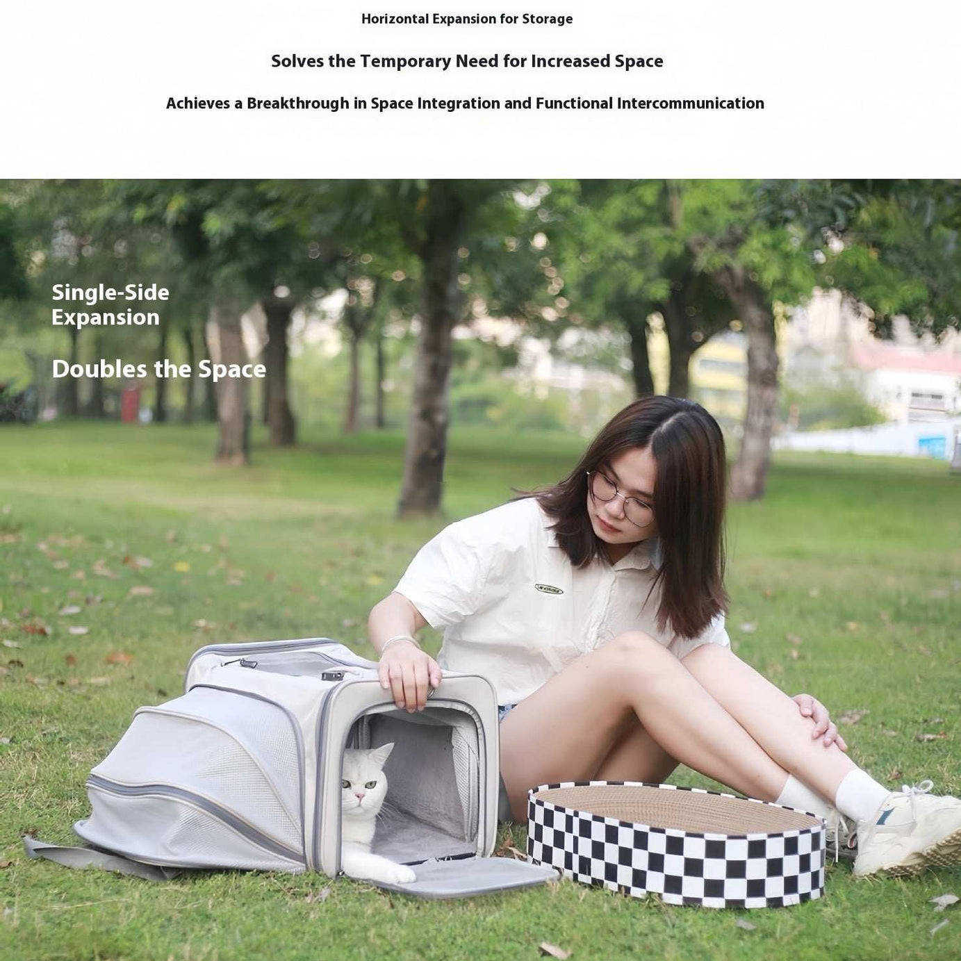 Portable Pet Carrier for Cats and Small Dogs - Breathable Travel Backpack