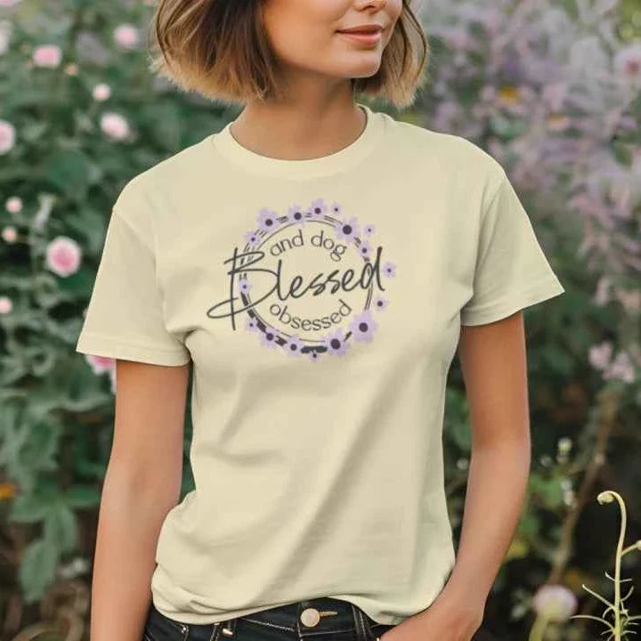 Comfort Colors T-Shirt - Blessed Dog Obsessed