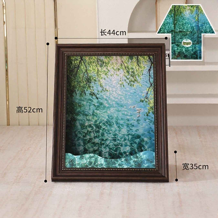 Cat House Artistic Frame - Famous Painting Cardboard Hideaway