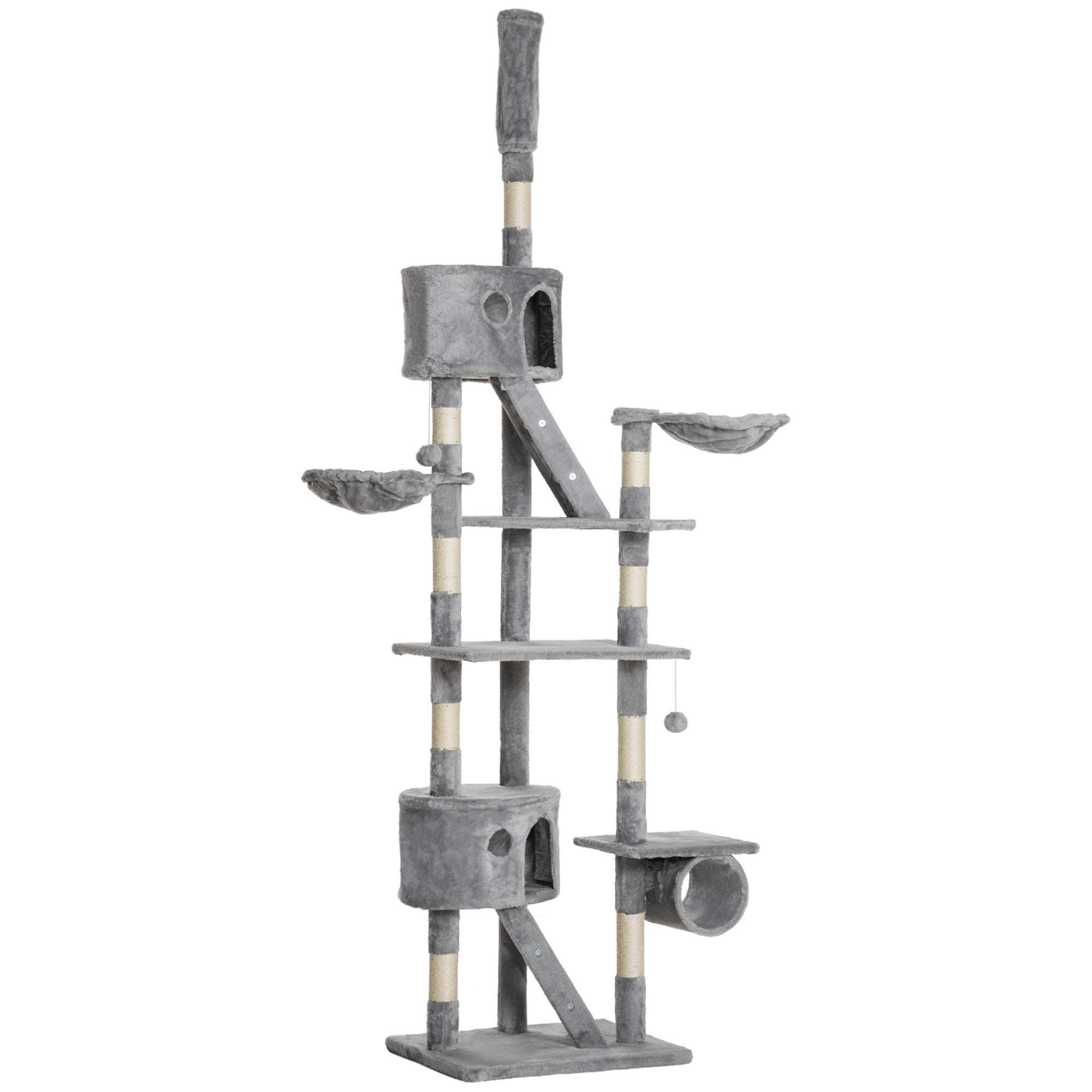 Floor Standing Cat Tree - Height Adjustable Tower