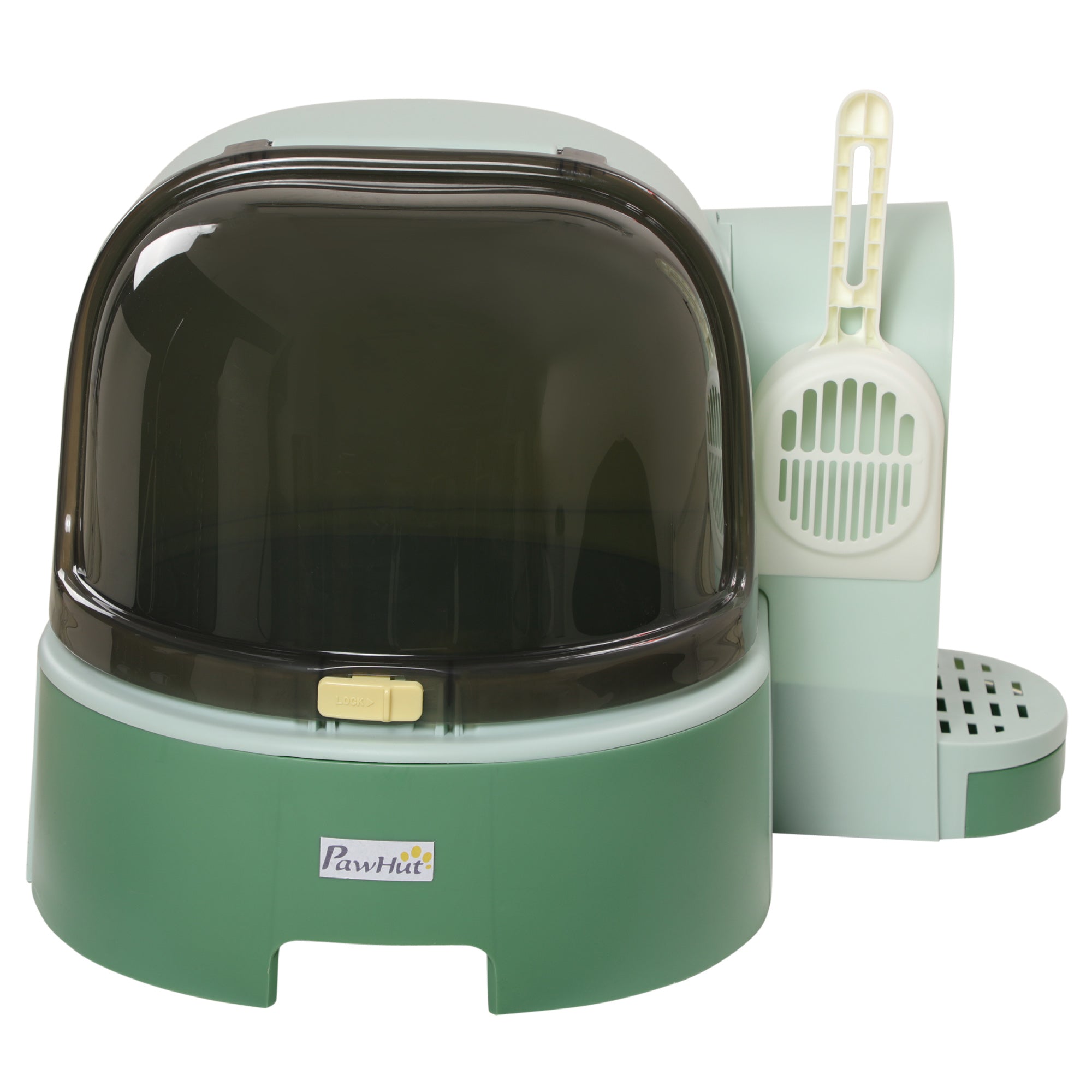 Cat Litter Box Space Capsule - Enclosed Pod with Scoop