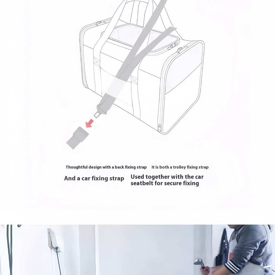 Portable Pet Carrier for Cats and Small Dogs - Breathable Travel Backpack