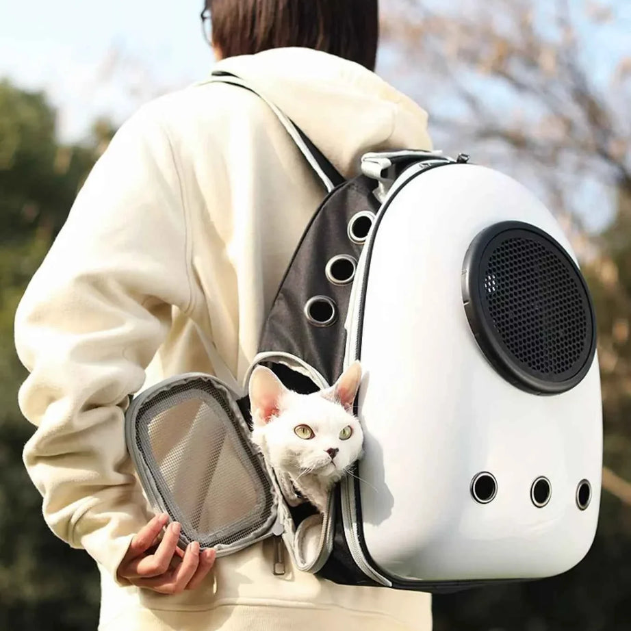 Pet Carrier Backpack - Space Capsule Transparent Bubble