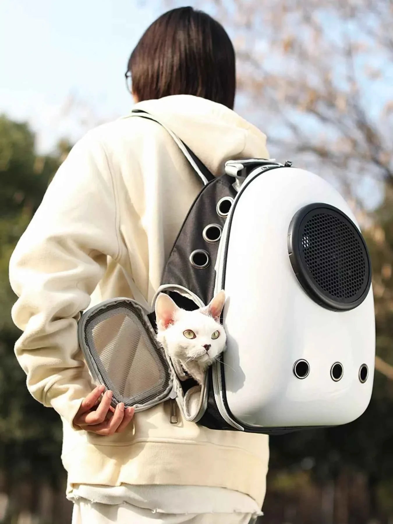Pet Carrier Backpack - Space Capsule Transparent Bubble