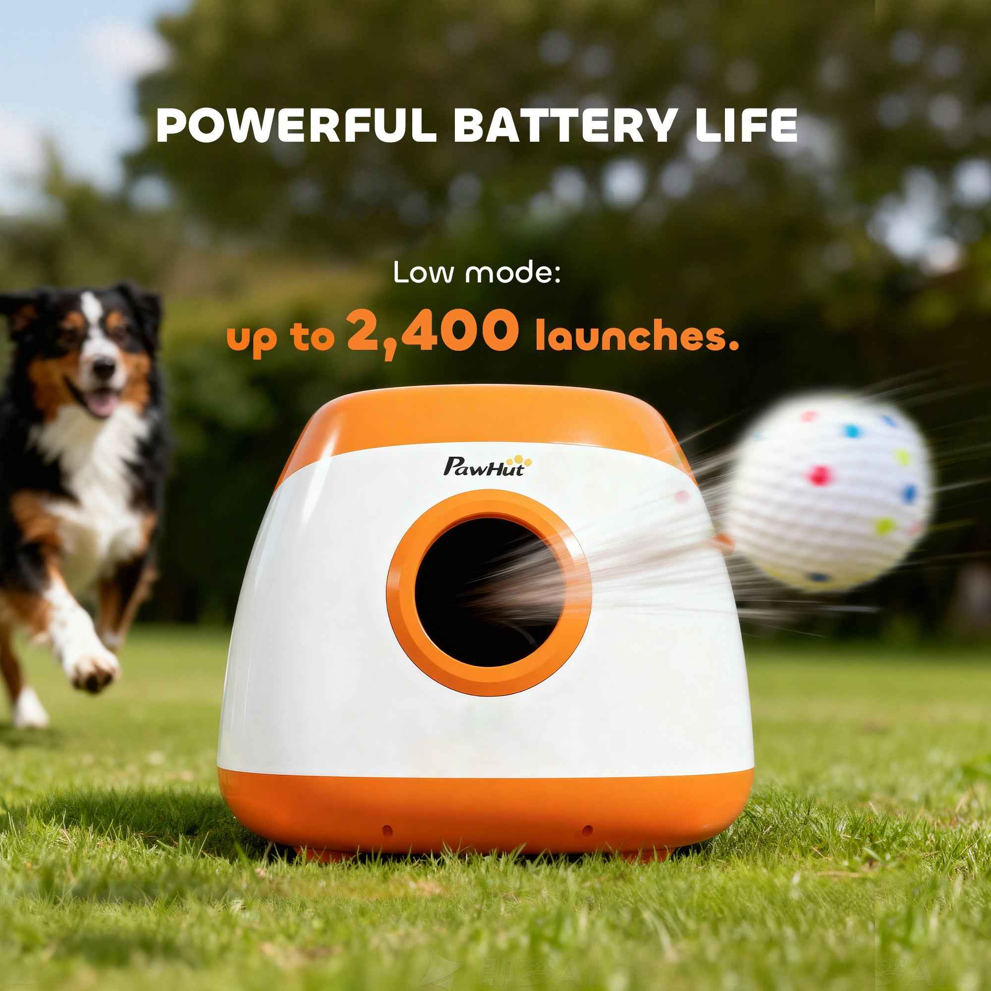 Automatic Dog Ball Launcher - 26-79 FT Remote Control
