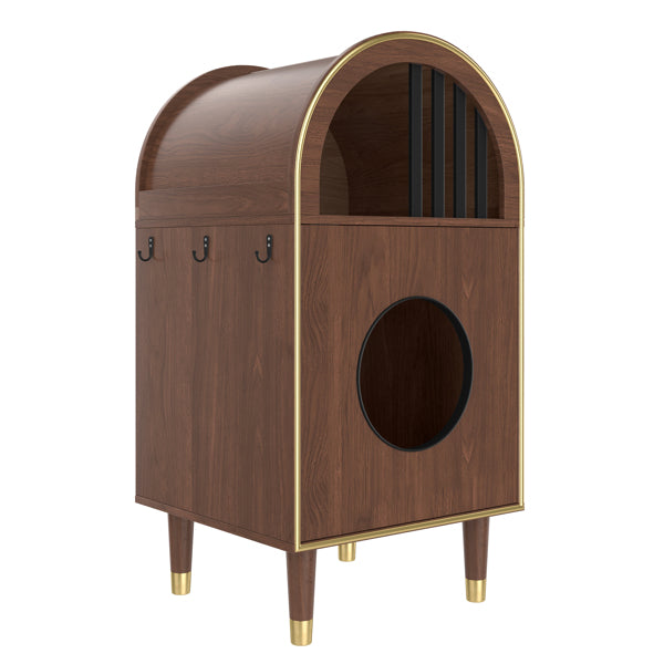 Cat Litter Box Enclosure 2-in-1 - Condo Bed Cat Furniture