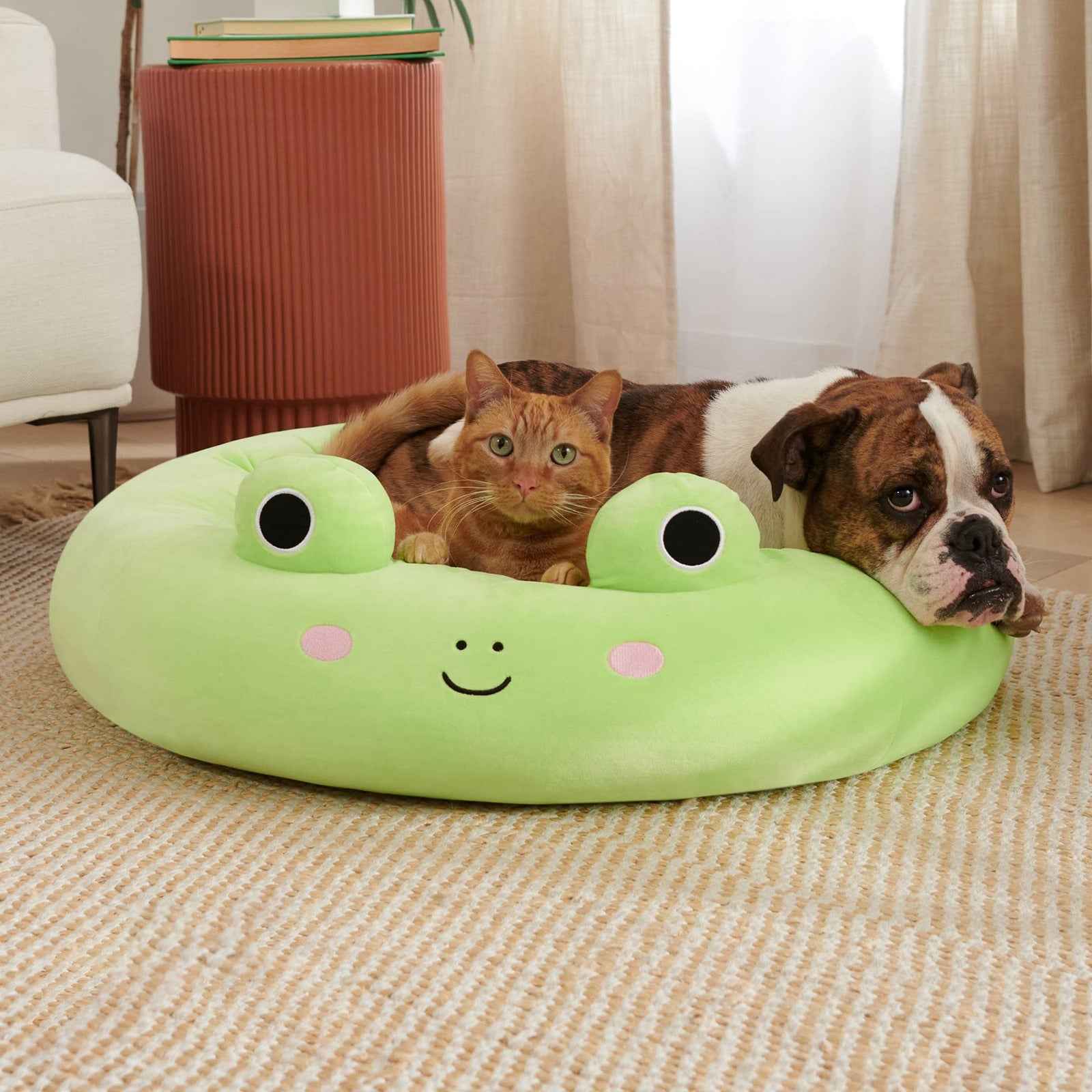 Soft Plush Pet Bed - Fun Animals and Fruits