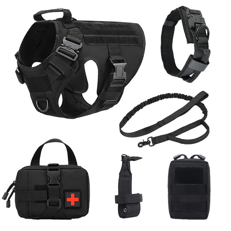 K9 Tactical Vest Set - 6-Piece Dog Training Battle Gear