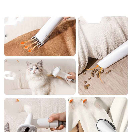 Cordless Pet Grooming Vacuum for Easy Mobility - Rechargeable