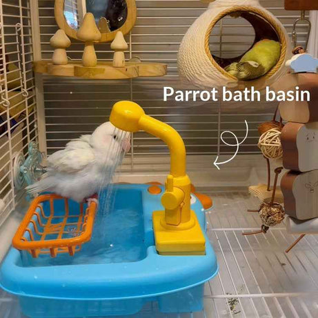 Automatic Pet Bird Dinosaur Bathtub Toy for Parrots & Parakeets