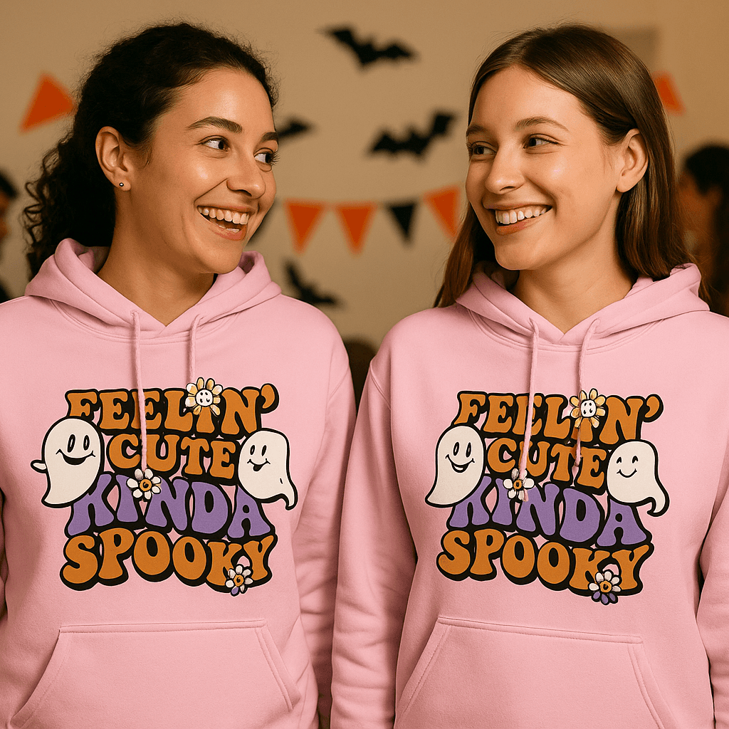 Feel Cute Kinda Spooky Hoodie Sweatshirt - Adorable Halloween