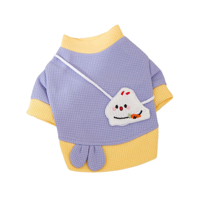Cartoon Bear Sweatshirt - Lightweight Pet Coat