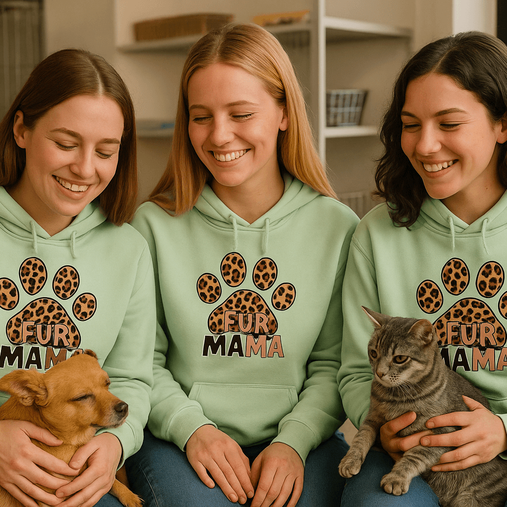 Fur Mama Hoodie Sweatshirt - Pet Lover Style