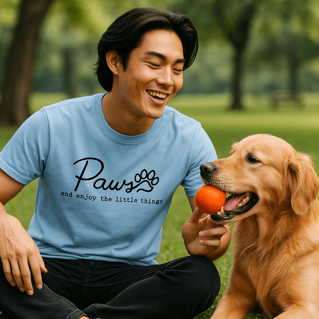 Enjoy Paws T-Shirt - Pet Lover Apparel for Dog & Cat Parents