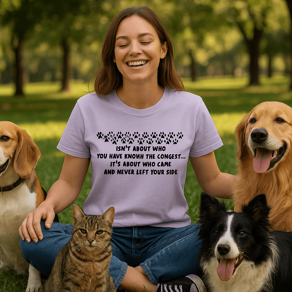 Pet Friendship T-Shirt - Celebrate Bonds with Dogs & Cats