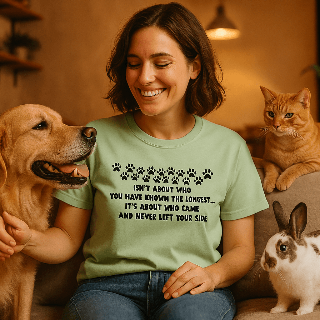 Pet Friendship T-Shirt - Celebrate Bonds with Dogs & Cats