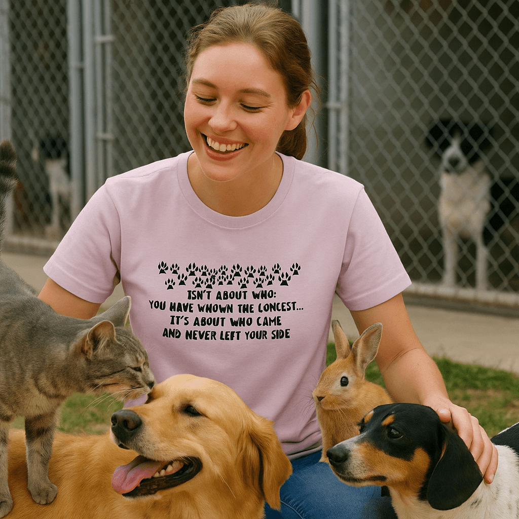 Pet Friendship T-Shirt - Celebrate Bonds with Dogs & Cats