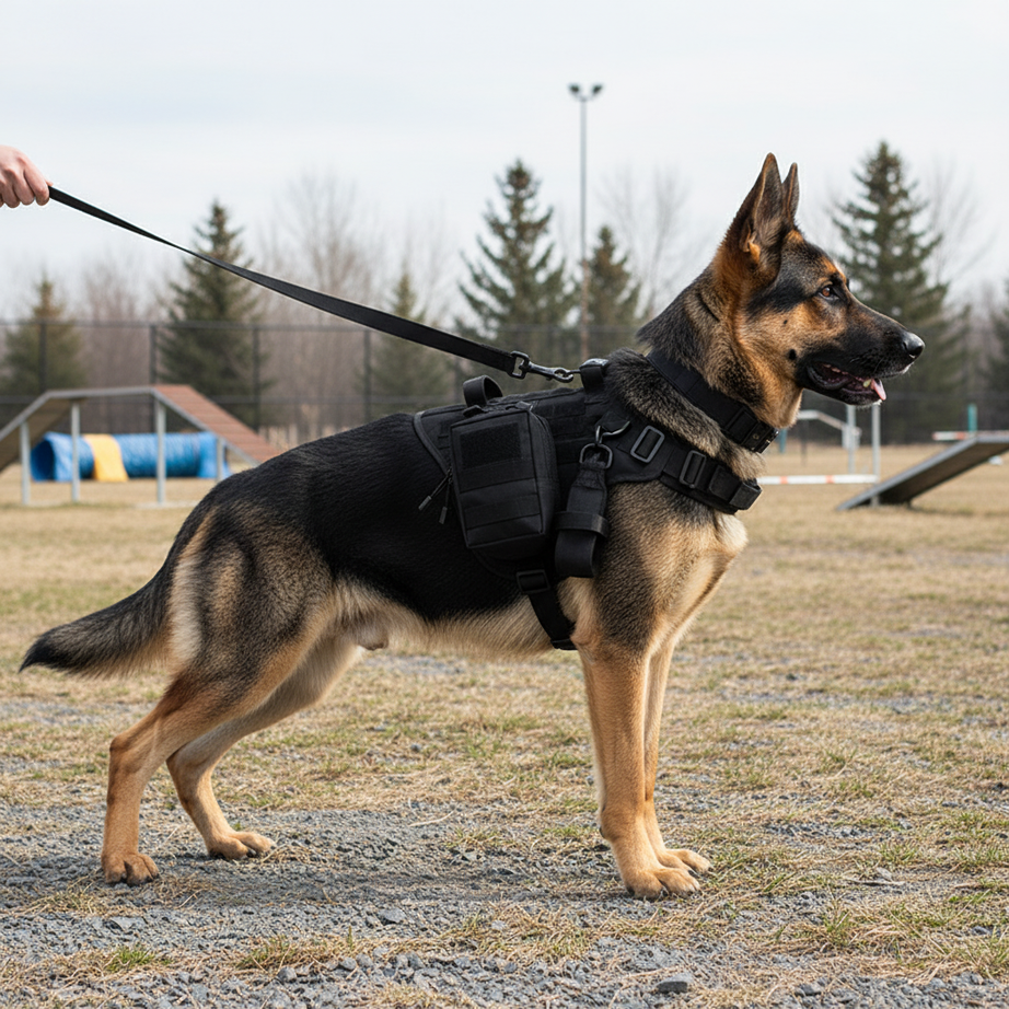 K9 Tactical Vest Set - 6-Piece Dog Training Battle Gear