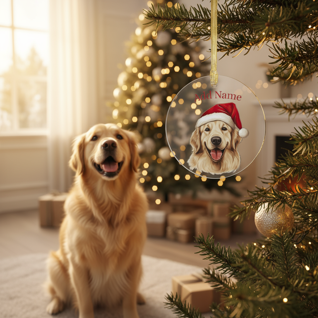 Custom Pet Ornament - Personalized Acrylic Christmas Decor