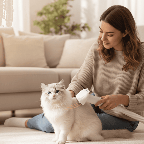 Cordless Pet Grooming Vacuum for Easy Mobility - Rechargeable