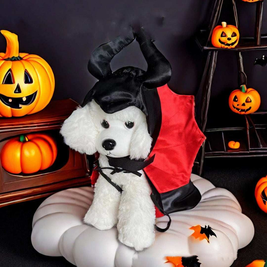 Halloween Pet Costume Funny Bat Vampire Cloak