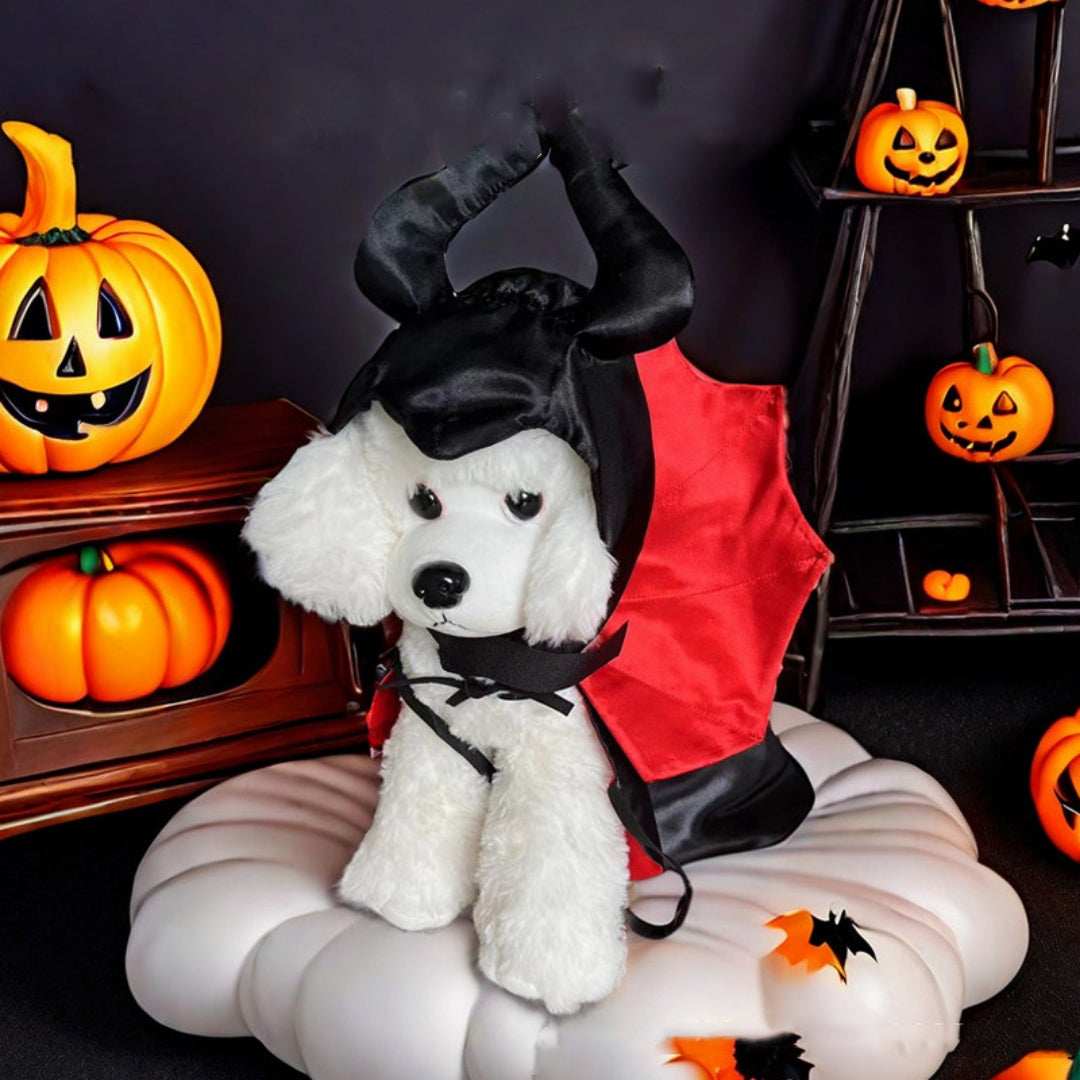 Halloween Pet Costume Funny Bat Vampire Cloak