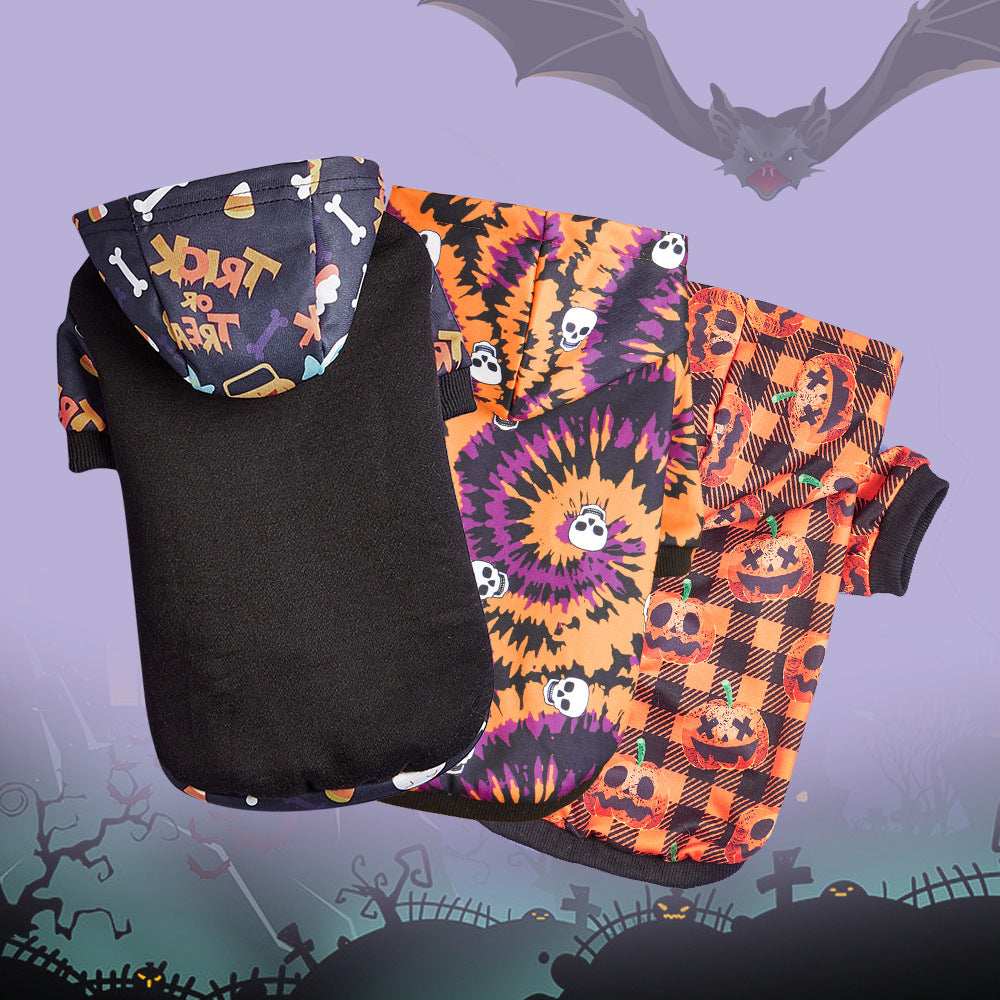 Halloween Pumpkin Pet Hoodie - Adorable Costume Accessory