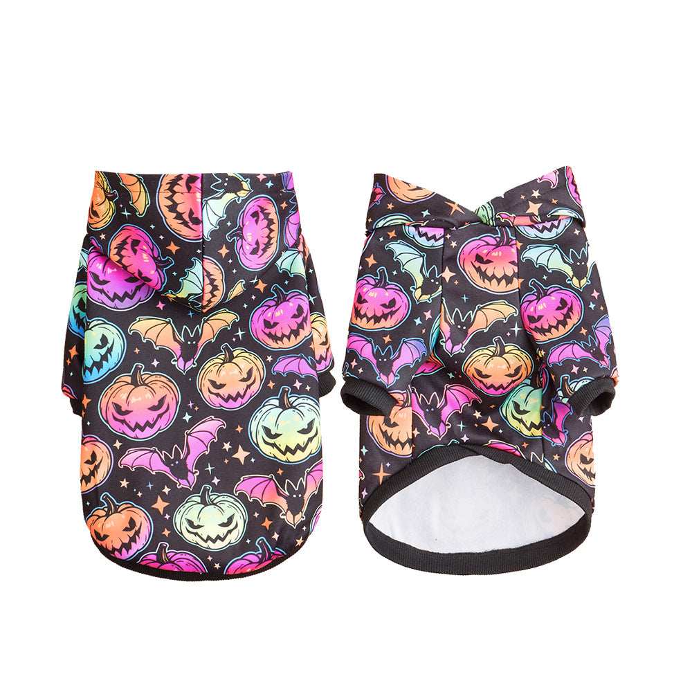 Halloween Pumpkin Pet Hoodie - Adorable Costume Accessory