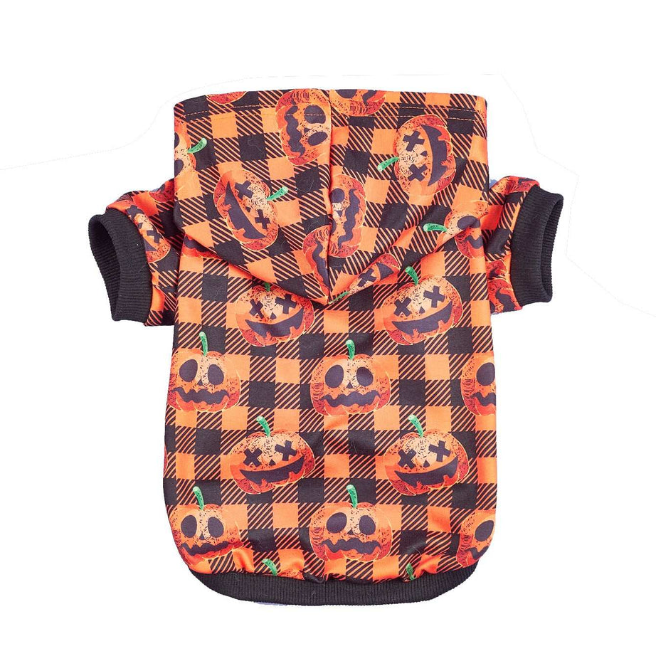 Halloween Pumpkin Pet Hoodie - Adorable Costume Accessory