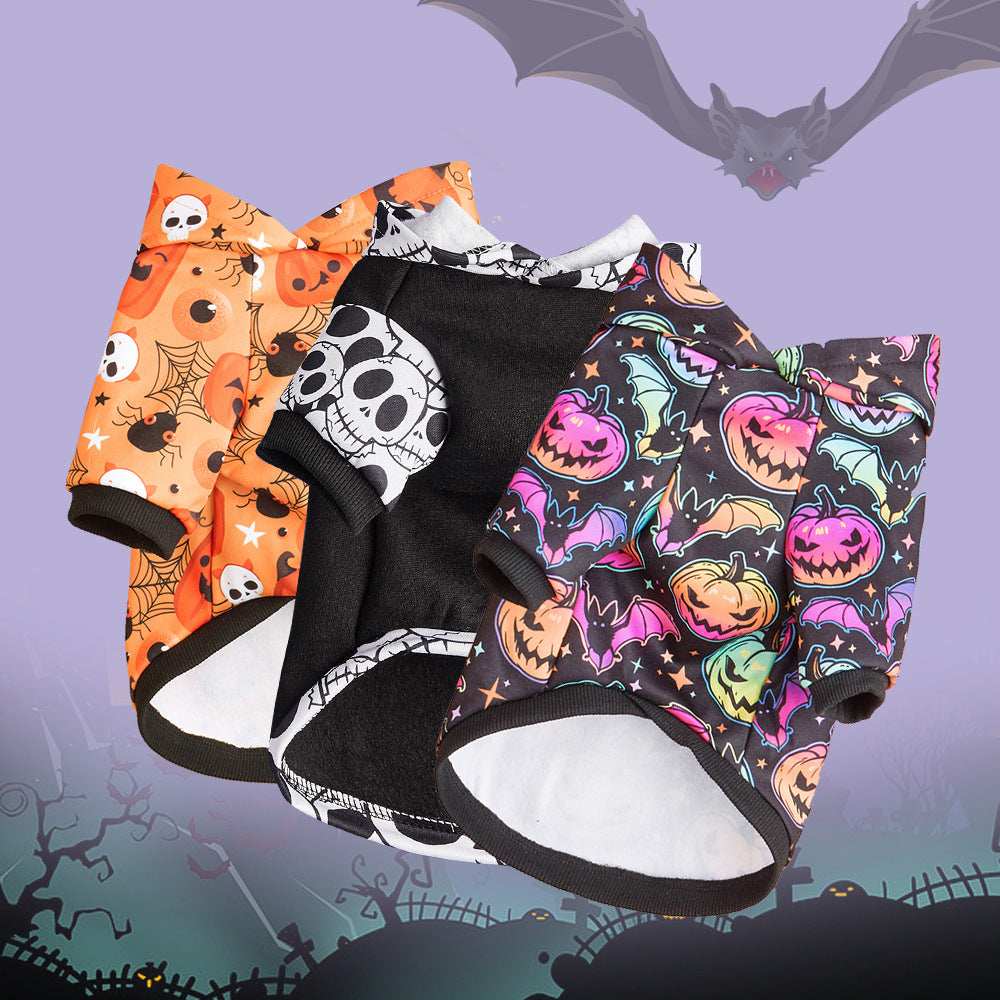 Halloween Pumpkin Pet Hoodie - Adorable Costume Accessory