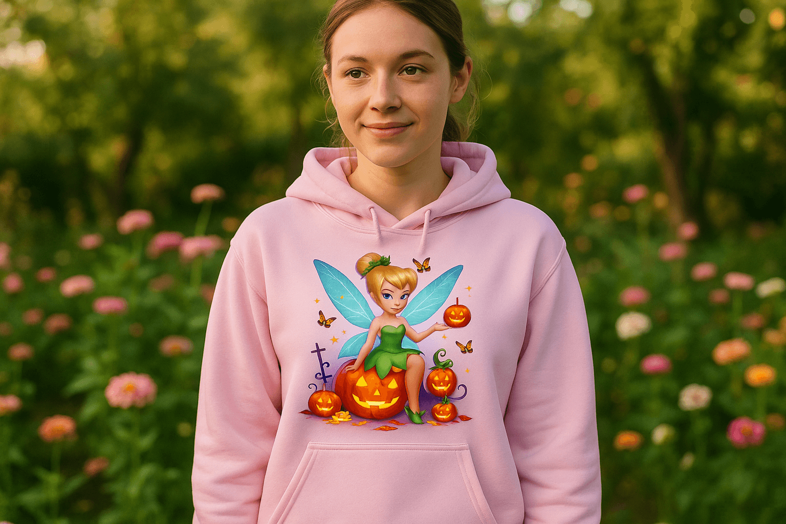 Halloween Tinkerbell Fairy Hoodie Sweatshirt - Magical Style