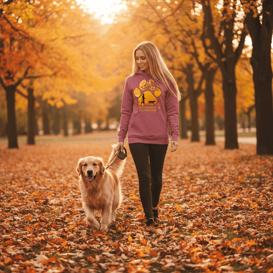 Autumn Leaves Dog Hoodie - Cozy Fall Pet Lover Sweatshirt