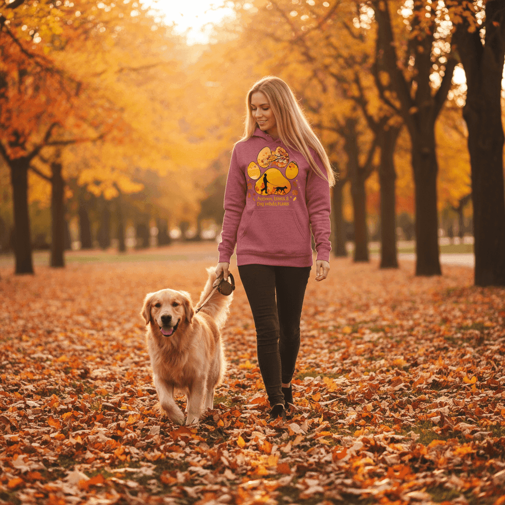 Autumn Leaves Dog Hoodie - Cozy Fall Pet Lover Sweatshirt