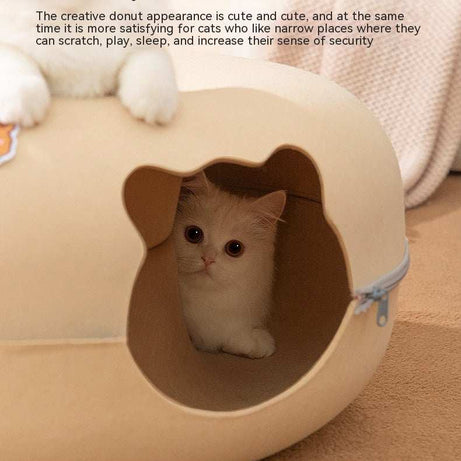 Multi Cat Nest with Hide and Seek Tunnel