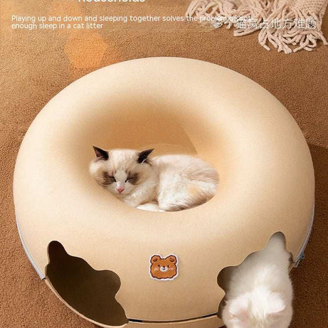Multi Cat Nest with Hide and Seek Tunnel